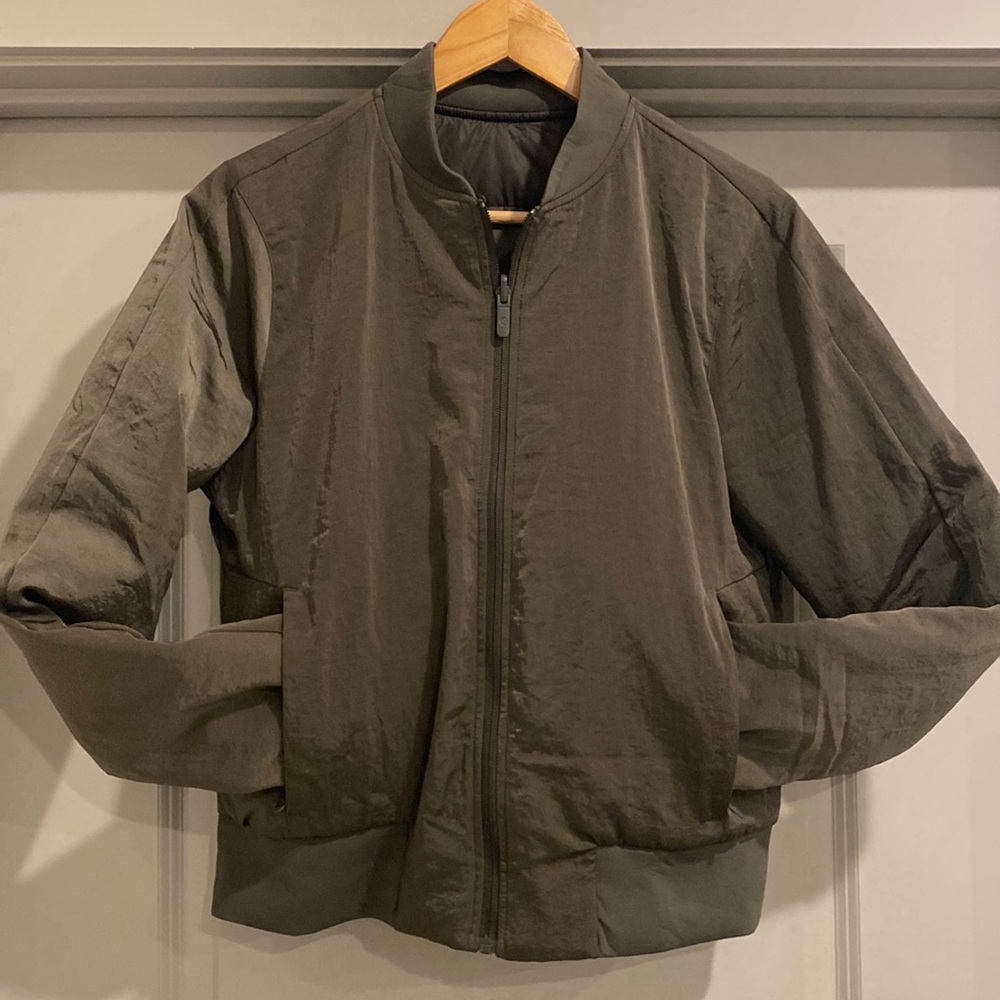 lululemon athletica Green Bomber Jacket for Effortless Style